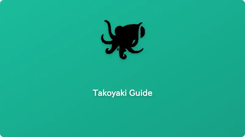 ทาโกยากิร้อนๆ ราดซอสและมายองเนส