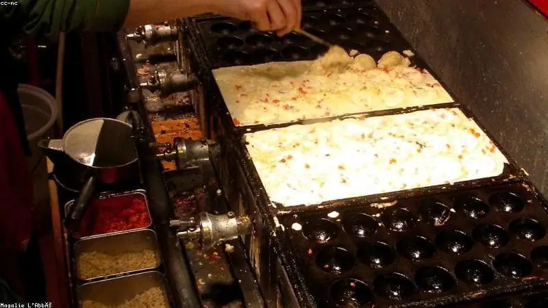 ร้านทาโกยากิในย่านโดทงบุริ